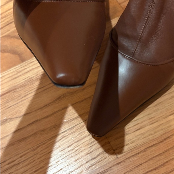 Acne Dark Brown Ankle Boots - Picture 5 of 7